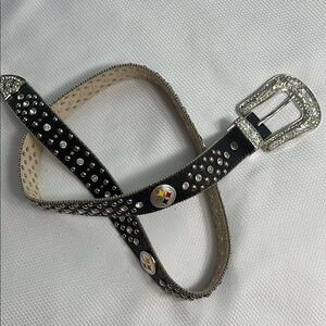 Pittsburgh Steelers glitzy bling belt